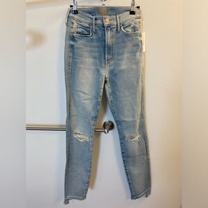 Mother Stunner Zip Ankle Step Chew Jeans size 26